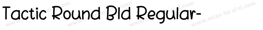 Tactic Round Bld Regular字体转换